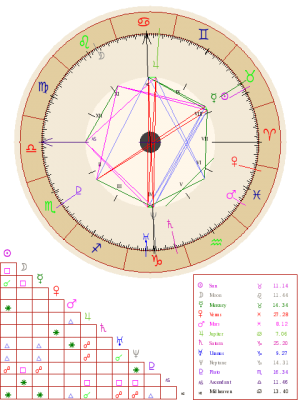 what do the lines on a birth chart mean